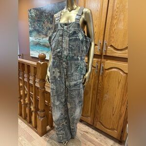 RedHead Silent-Hide Camo Utility Bib Overalls. Insulated and zip leg.